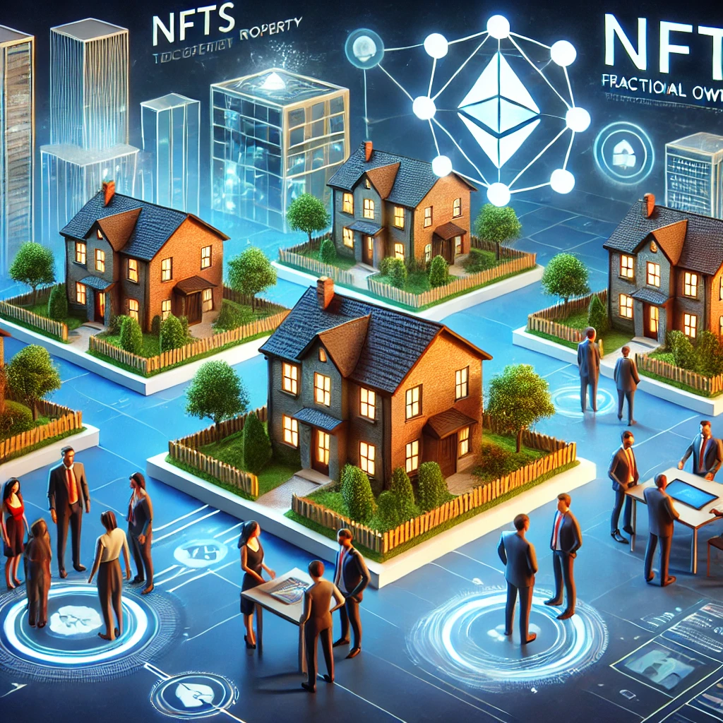 NFTs representing fractional ownership of properties